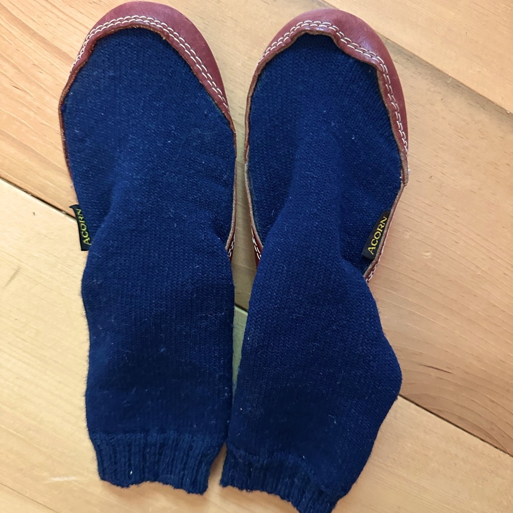 Sock Slippers Wool & Leather
